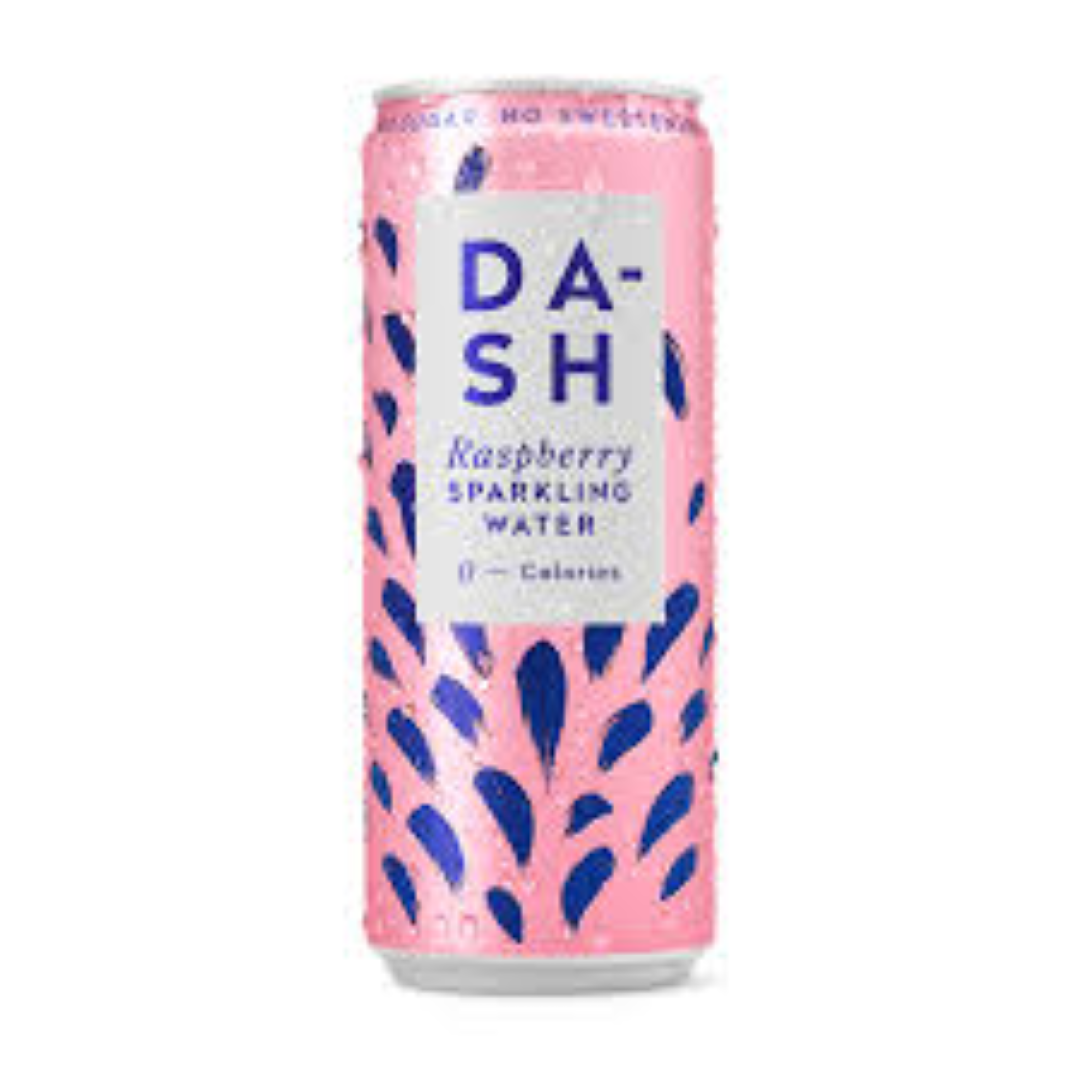 DASH WATER CAN SPARKLING RASBERRIES 330ML